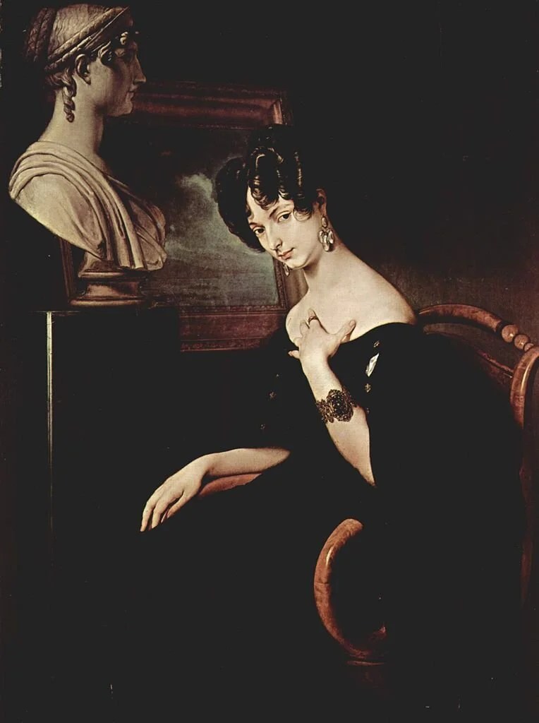 Cristina Trivulzio Belgiojoso, an 1832 portrait by Francesco Hayez